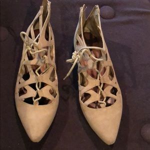 Lace up flats